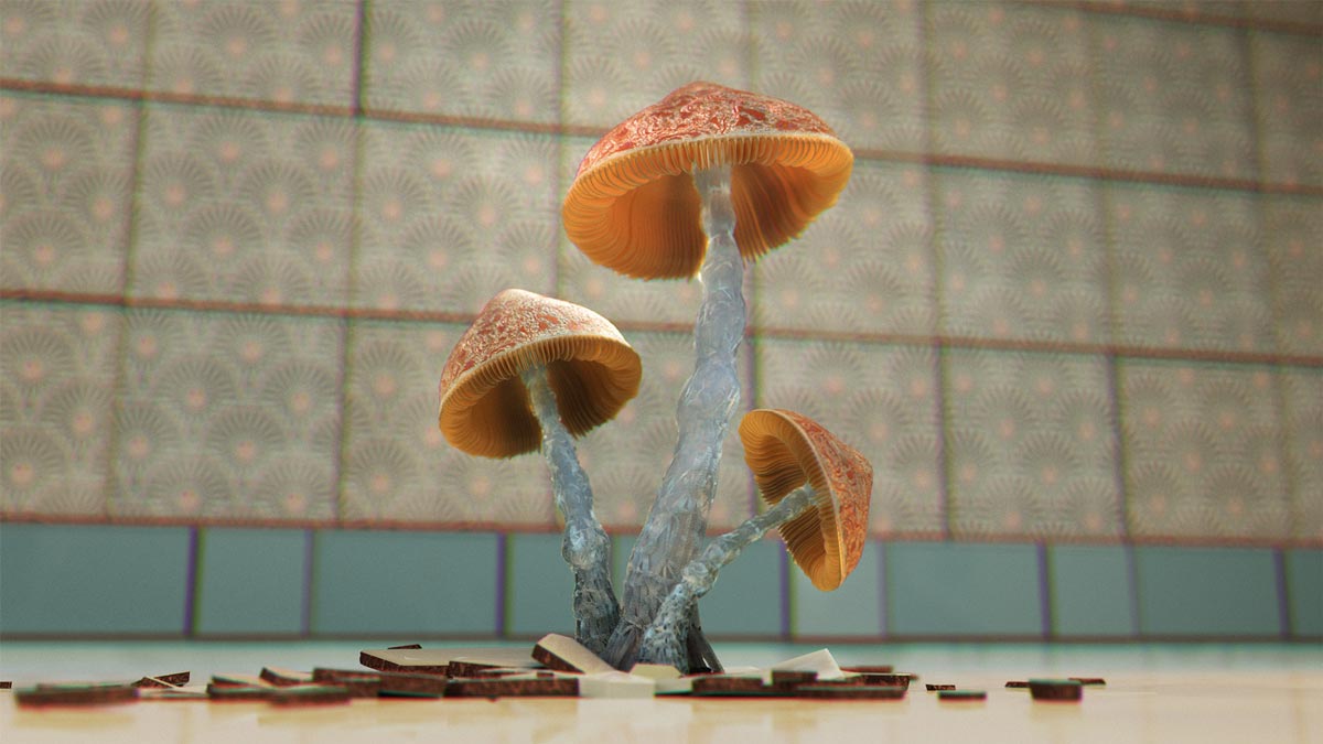 Rendering von einem Kürbis